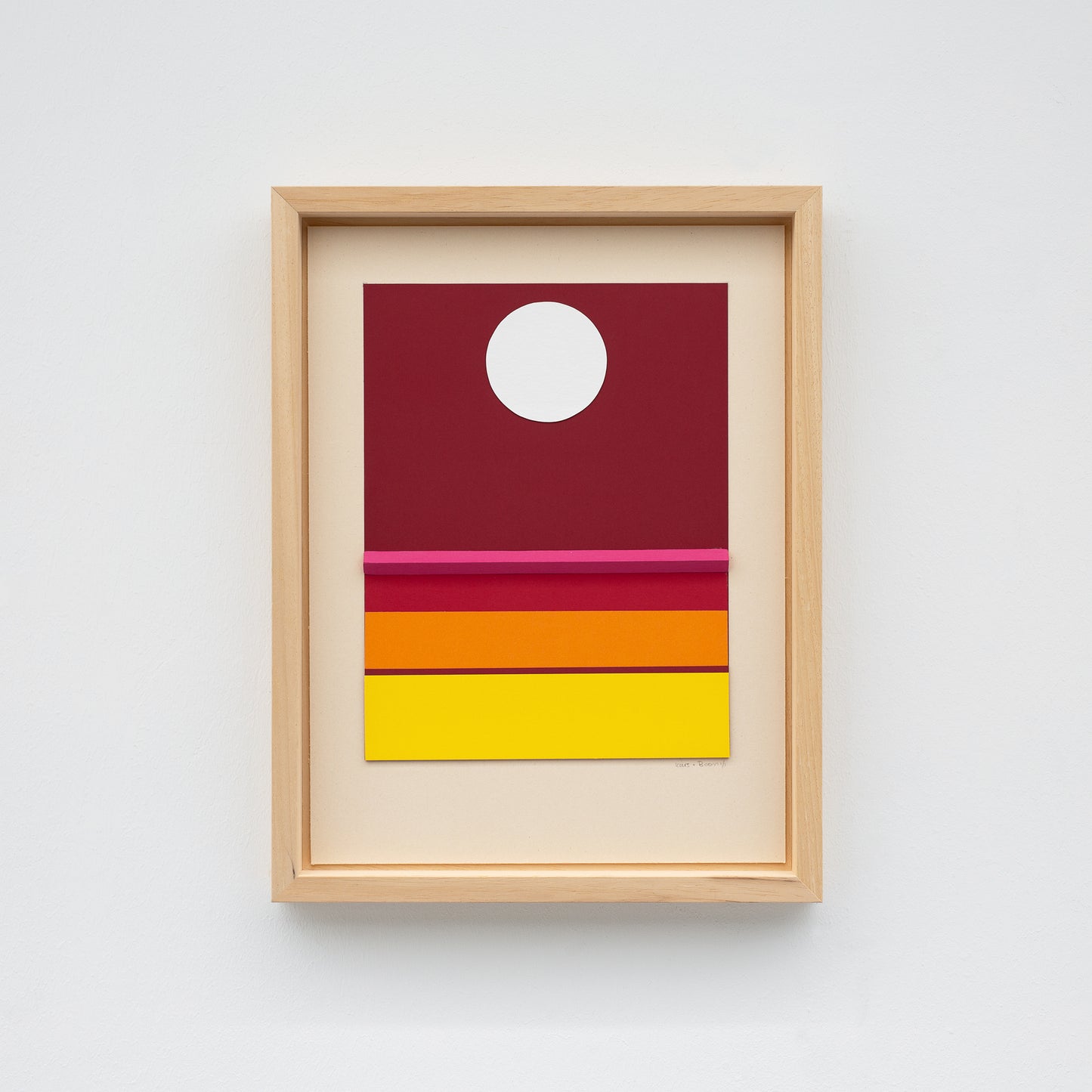 Many shapes of paper collage original 52 x 40 cm serie 2