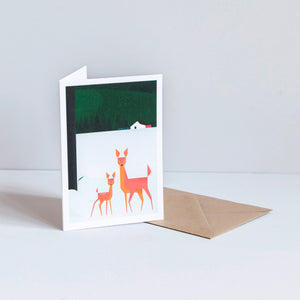 5 Christmas cards, envelops included