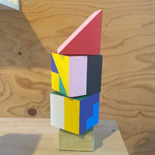 Load image into Gallery viewer, Sculpture with triangle, 2 blocks