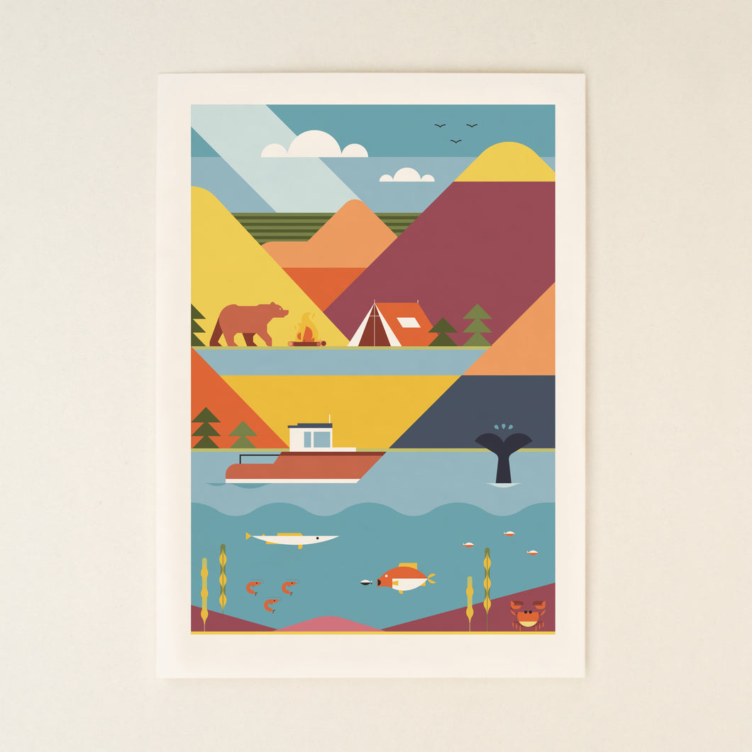 Print the Mountains