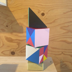 Sculpture with triangle, 2 blocks