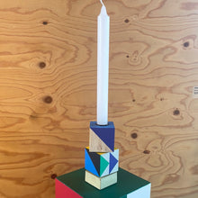 Load image into Gallery viewer, Sculpture two blocks, with candle