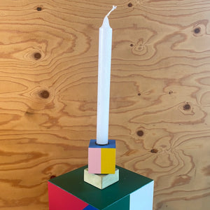 Sculpture one block with candle