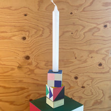 Load image into Gallery viewer, Sculpture two blocks, with candle