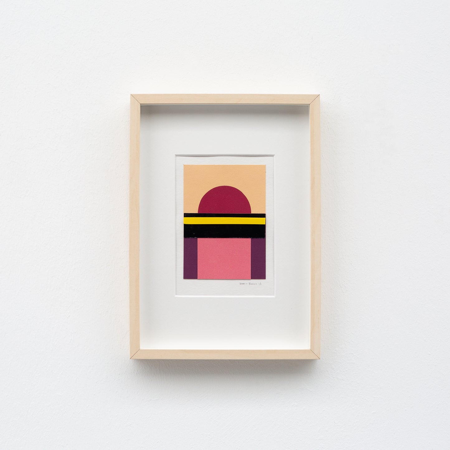 Many shapes of paper collage original 1