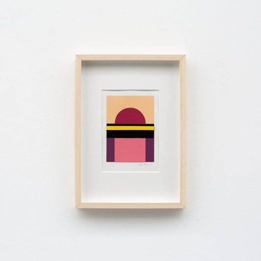 Many shapes of paper collage original 1