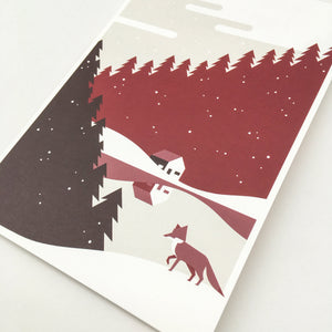 Christmas, Christmas cards blue A5, envelops included