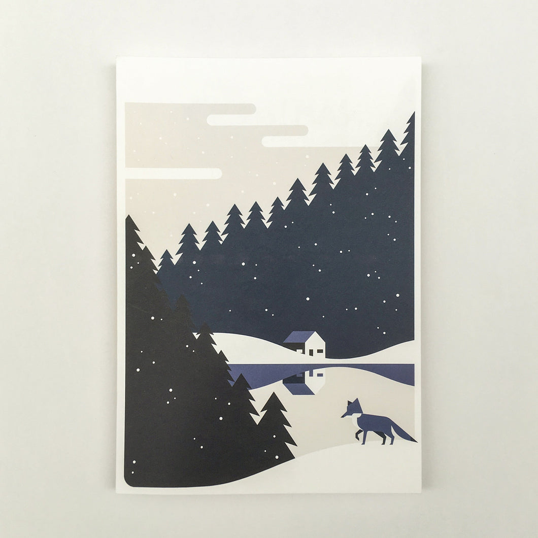 Christmas, Christmas cards blue A5, envelops included