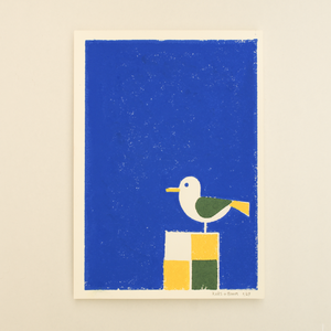 Seagull- print blue