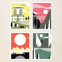 Load image into Gallery viewer, serie of 4 little prints