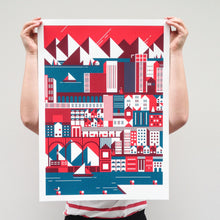 Load image into Gallery viewer, Building cities, print