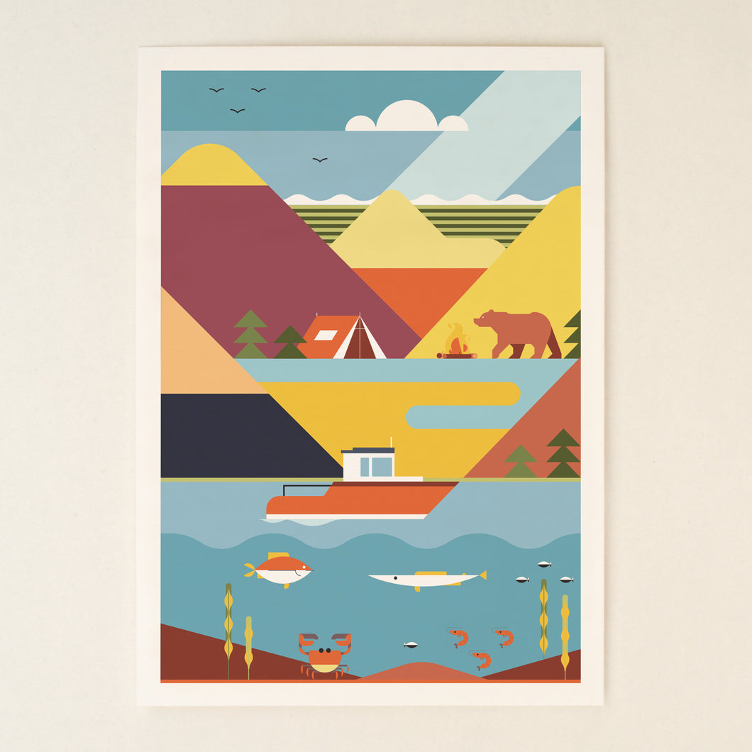 Print the Mountains
