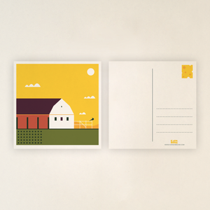 Postcard - Dutch landscape, including envelops