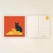 Load image into Gallery viewer, Postcard - Cheese and cat