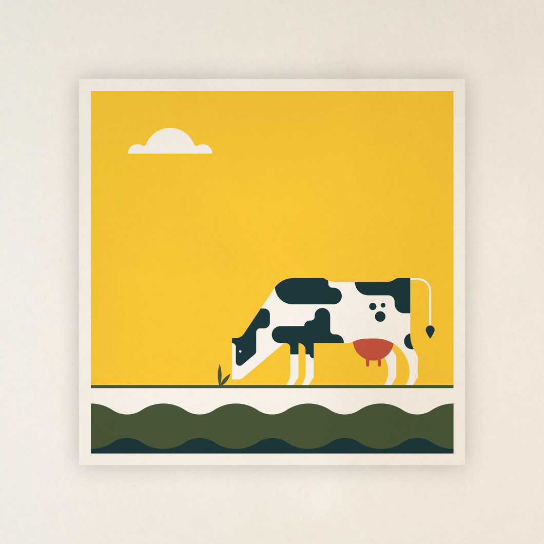Postcard - cow