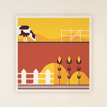 Load image into Gallery viewer, Postcard - cow II, including envelops